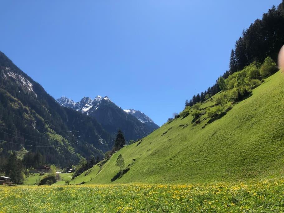 Ferienhaus Zillertal Panorama Blick Balkon Sauna Цельберг Экстерьер фото