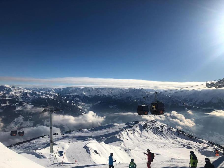 Ferienhaus Zillertal Panorama Blick Balkon Sauna Цельберг Экстерьер фото