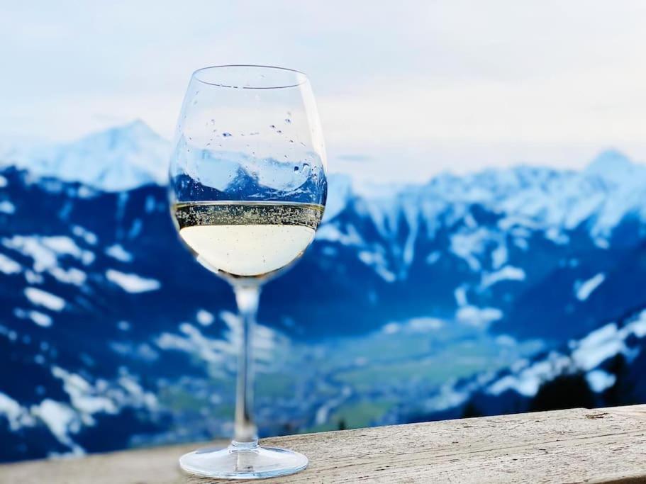 Ferienhaus Zillertal Panorama Blick Balkon Sauna Цельберг Экстерьер фото